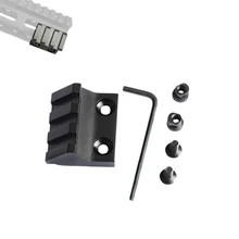 3 слота алюминиевый сплав тактический охотничий 45 Градусов Крепление со смещением ключа мод аксессуар для Picatinny KeyMod Handguard Quad Rail