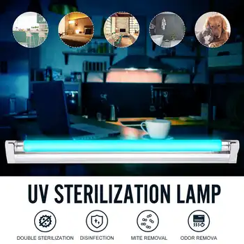 

8W 20W UV lamp Germicidal Sterilizer Ultraviolet Quartz Linear Ozone Light 220V Remove odor UVC LED Lamp Bacterium Mite Killer