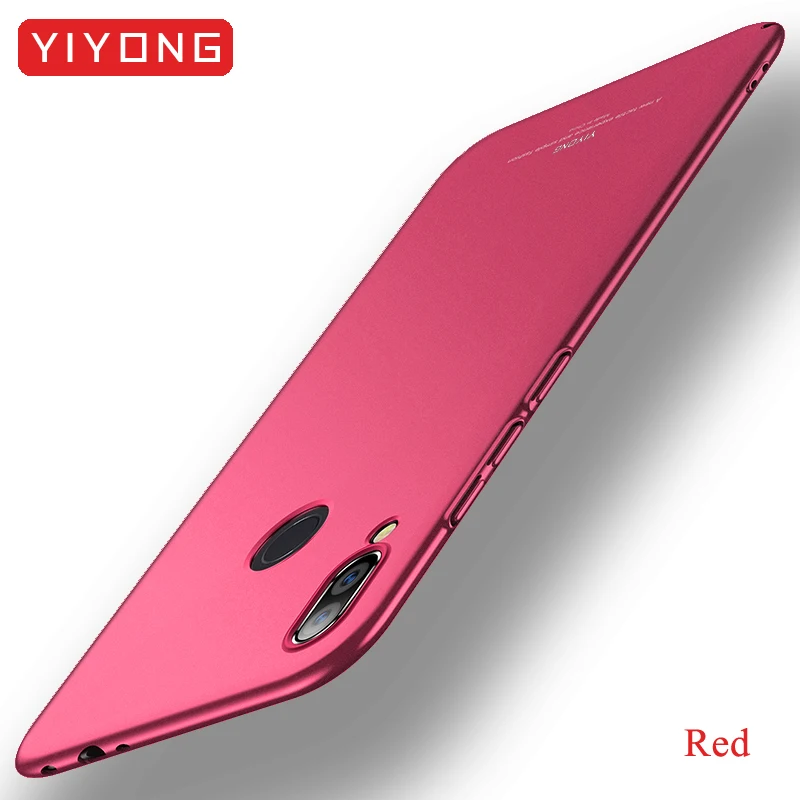 Simple red Redmi Note 6 Pro Чехол YIYONG матовый чехол Xiaomi Redmi Note 7 6 5 Pro Чехол Xiomi Global PC чехол для Xiaomi Note 5 6 7 Pro Чехол - Цвет: Simple red