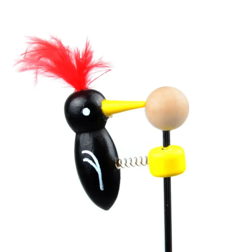  None Cute Wooden Woodpecker Shaped Toy Kids Puzzles Educational Teaching Aids - 4000124937014