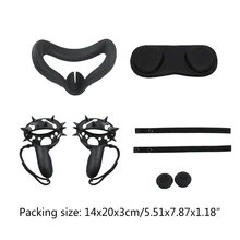 Vr accessorie conjunto capa protetora para oculus quest 2 controlador de toque vr com alça de junta aperto para oculus ques
