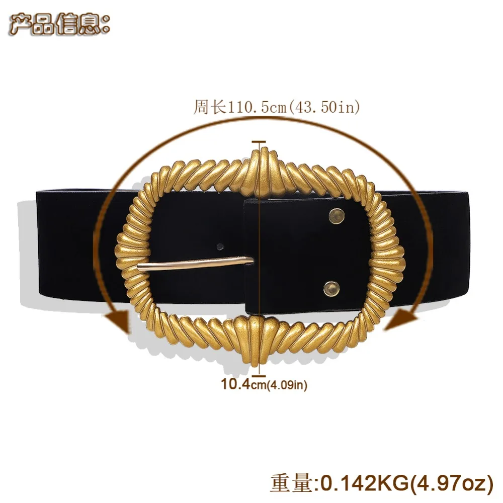Vedawas Luxury Brand Za Pearl Belts For Women Charm Crystal Maxi Buckle Statement Belts Female Romantic Waist Party Jewelry