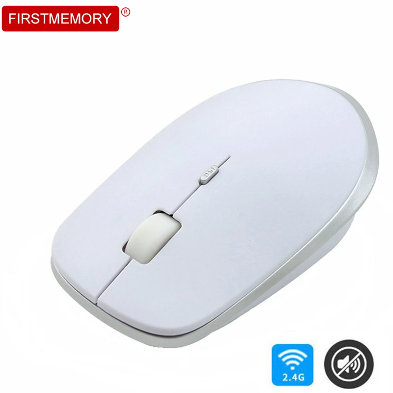 2,4 ГГц Беспроводная Бесшумная мышь, ультра тонкая маленькая оптическая компьютерная мышь, бесшумная Бесшумная Портативная USB 3D мышь для ноутбука, ПК, рабочего стола