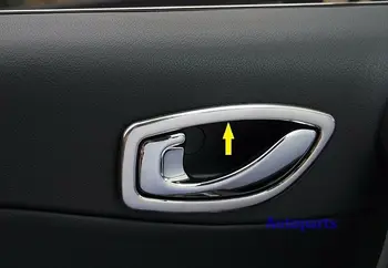 

4PCS Chrome Inside Door Handle Cover Frame Trim For Renault Koleos 2008-16