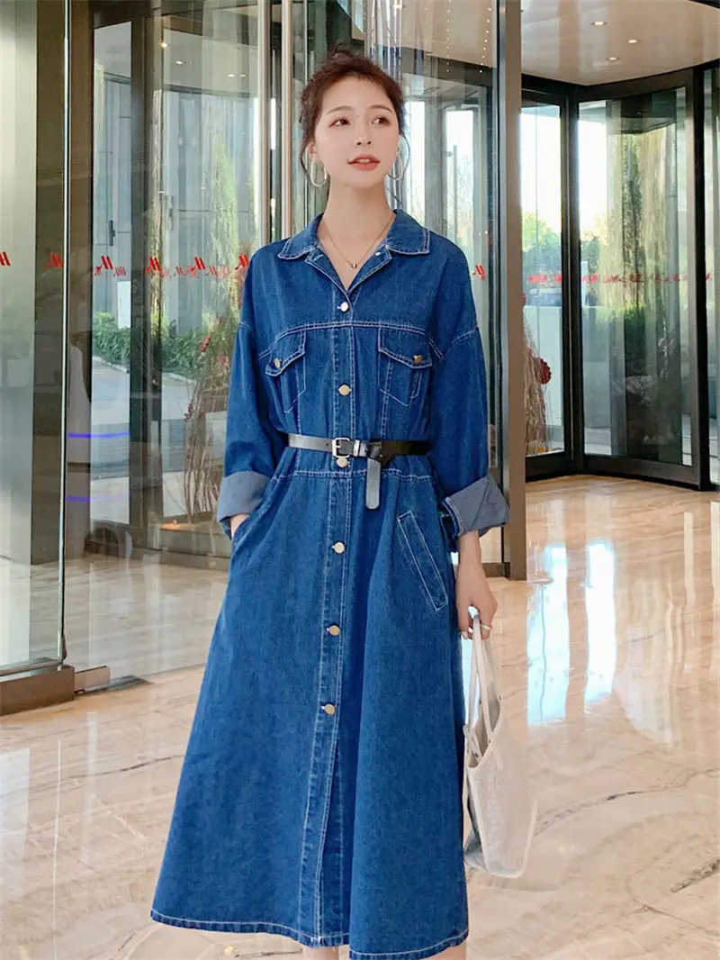 Korean Windbreaker Dress Jeans Fashion 