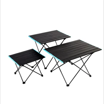 

High quality aluminum alloy folding table outdoor travel barbecue portable camping picnic storage table