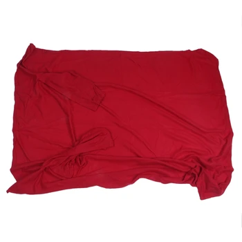 

Cosy Thick Plush Snuggle Fleece Blanket With Sleeves Wine Red