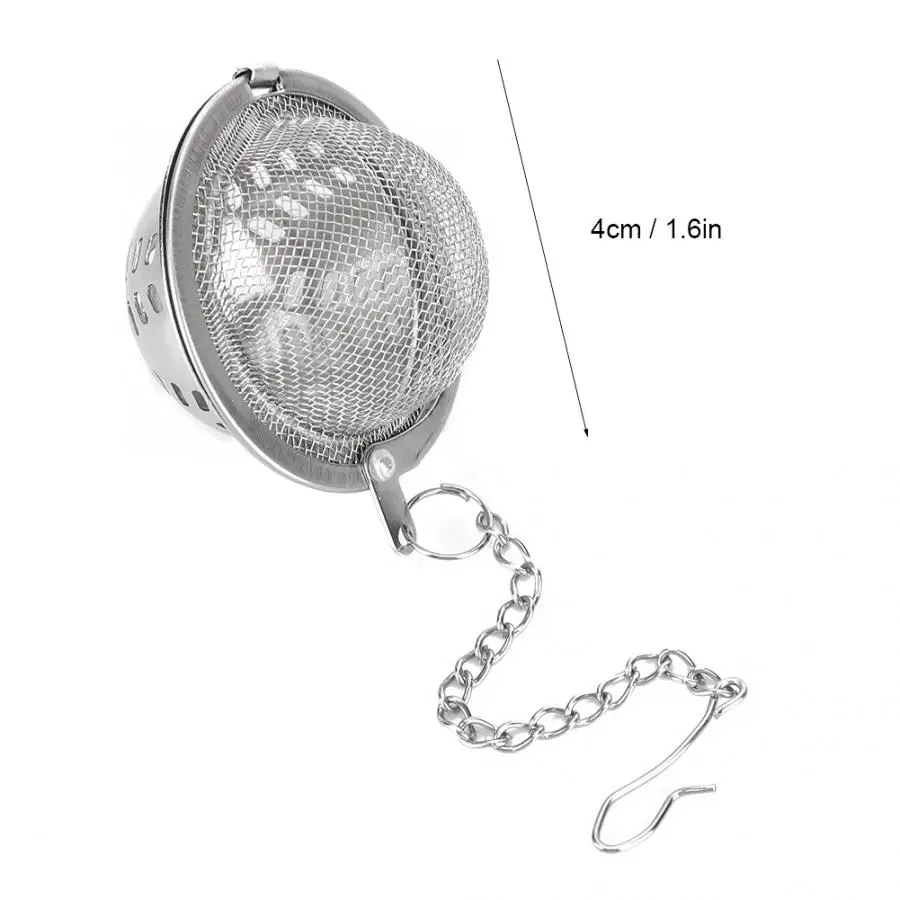 2pcs Stainless Steel Strainer Reusable Tea Ball Infuser Strainers Kitchen Accessory tea strainer