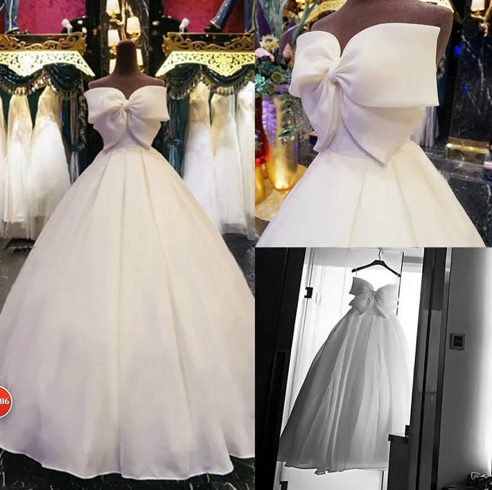 Милое шифоновое свадебное платье-пачка с бантом, vestidos De Novia, свадебное платье с корсетом, бальные платья, Robe De Mariage, настоящая фотография