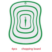 Прозрачная пластиковая скручивающаяся разделочная доска для домашней кухни, матовая разделочная доска для овощей и мяса, легкая чистка
