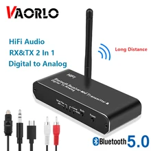 VAORLO HiFi Drahtlose Bluetooth 5,0 Sender Empfänger Unterstützung Digital Zu Analog Stereo Musik Für TV Kopfhörer Converter