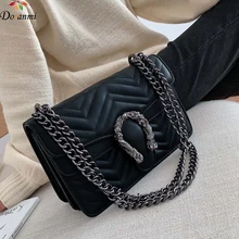 DORANMI Роскошные брендовые дизайнерские полосатые сумки с клапаном для женщин, однотонные квадратные сумки на плечо, женские сумки через плечо CBB376