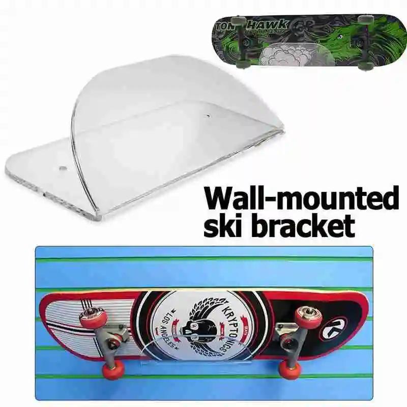 

Clear Skateboard Wall Mount Rack Display er Stand Holder Storage Shelf Skate Board Accessories