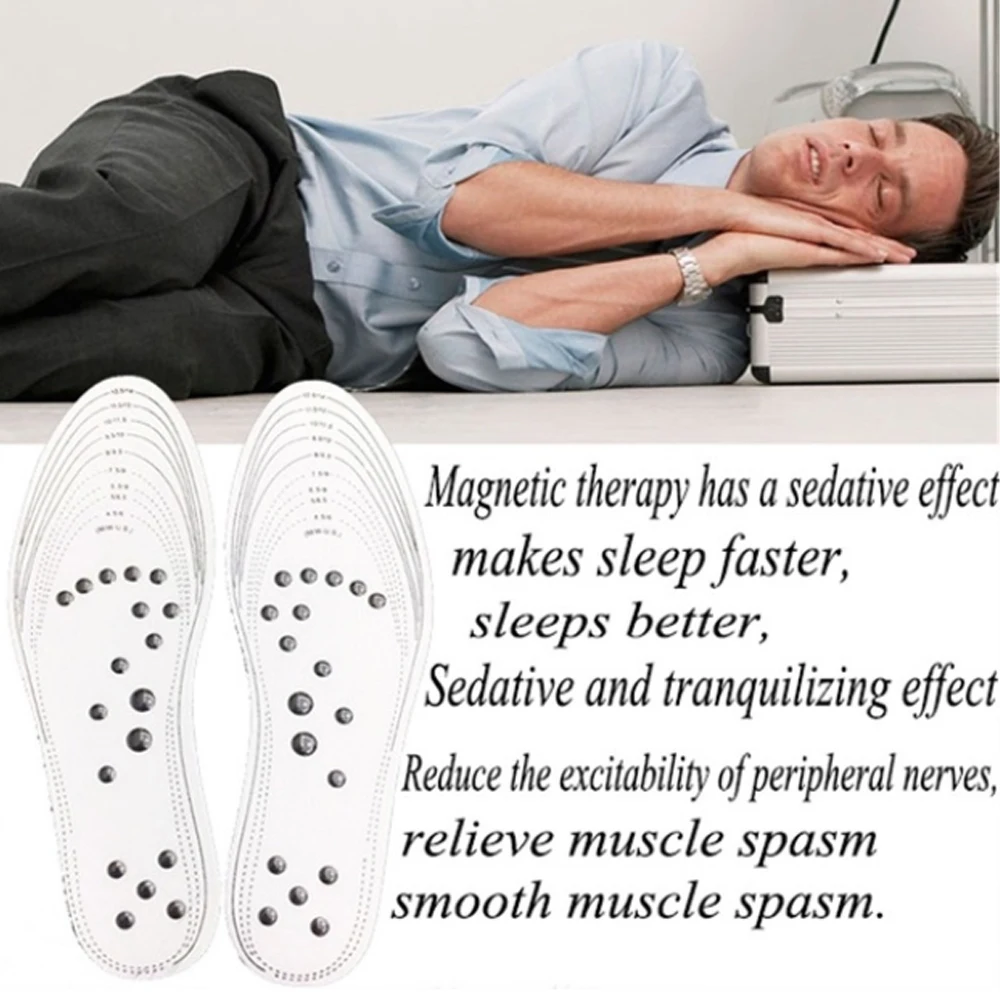 Магнитная терапия для похудения стельки для похудения Массаж ног Здоровье коврик для обуви Pad коричневая акупунктурная подошва