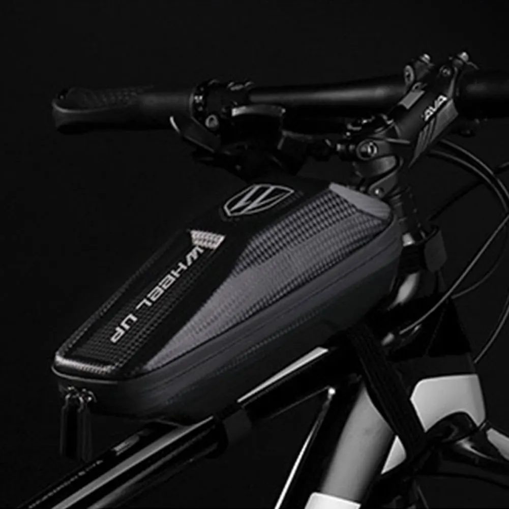 Bicycle Bag Front Tube Pannier Cell Phone Frame Waterproof Accessories Outdoor Zipper EVA Package Storage Riding Pouch Saddle