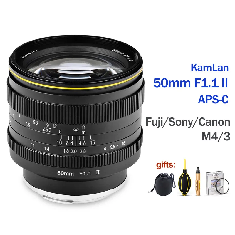 Academie cap zonsopkomst Kamlan 50mm F1.1 Ii Aps-c Large Aperture Manual Focus Lens For Mirrorless  Cameras Camera Lens For Canon Sony Fuji M4/3 - Camera Lenses - AliExpress
