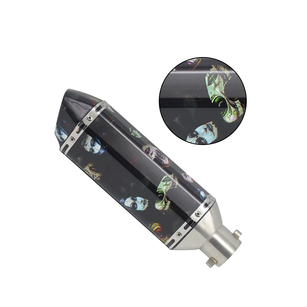 ZSDTRP мотоцикл Akrapovic выхлопная мото Глушитель Трубы Escape с DB killer 35-51 мм адаптер для cbr 125 xmax 250 GY6 ZX6R - Цвет: Q 16