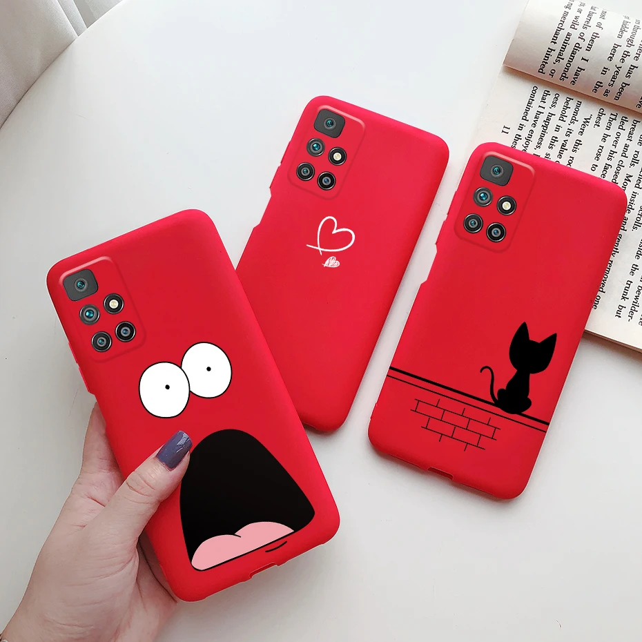 For Fundas Xiaomi Redmi 10 Case Cute Cartoon Candy Painted Silicon Cover  For Xiomi Redmi 10 Prime 2021 Bumper Redmi10 6.5 Coque