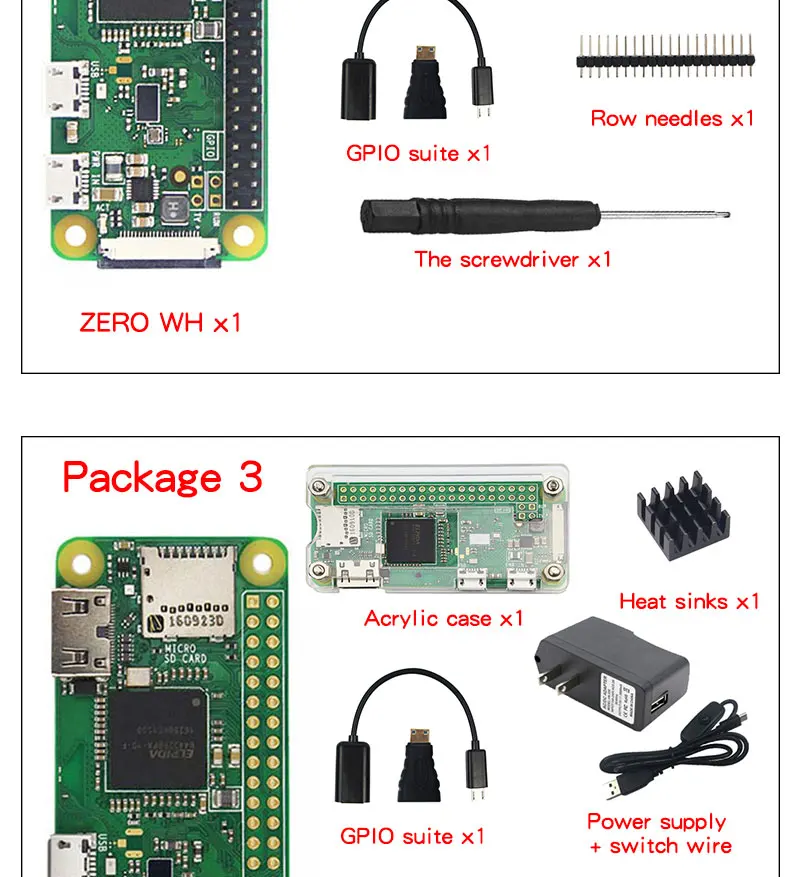 5MP Câmera + RPI Zero W WH