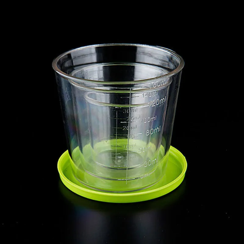 3pcs Fishing Measuring Cup Bait Cup Fishing Gear Fishing Article with Scale Bait Measuring Cup Transparent Cup Graduated Glass