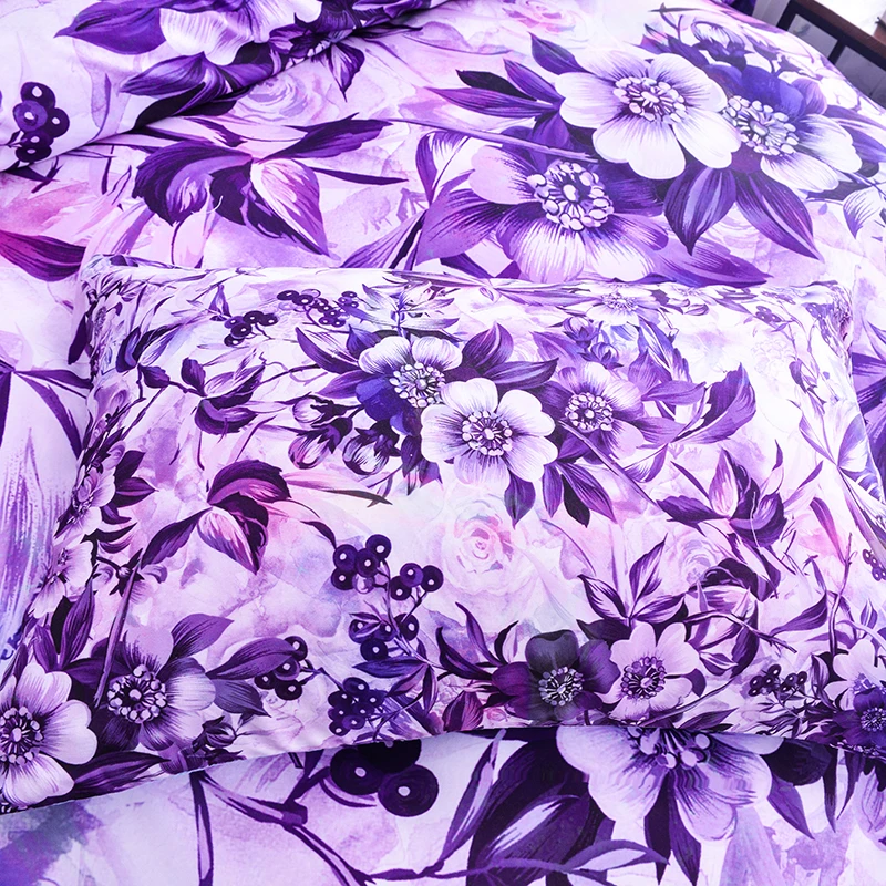 Роскошные 3D постельные принадлежности набор с цветочным принтом пододеяльник плед королевского размера одеяла королева покрывает постельные принадлежности набор s один Твин Полный размер