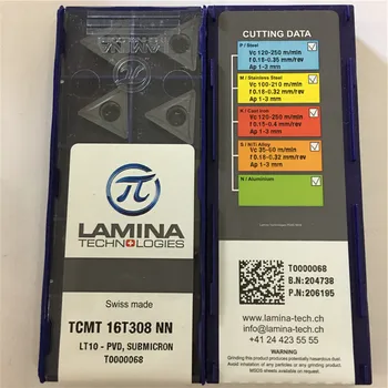 

TCMT16T308NN LT10 Original CNC blade carbide insert lathe tool 10pcs/lot TCMT 16T308 NN LT10