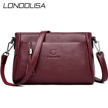 

Genuine Leather Bags for Women 2020 Crossbody Small Bag Flap Casual Women Shoulder Messenger Bags Famous Designer Handbags Sac