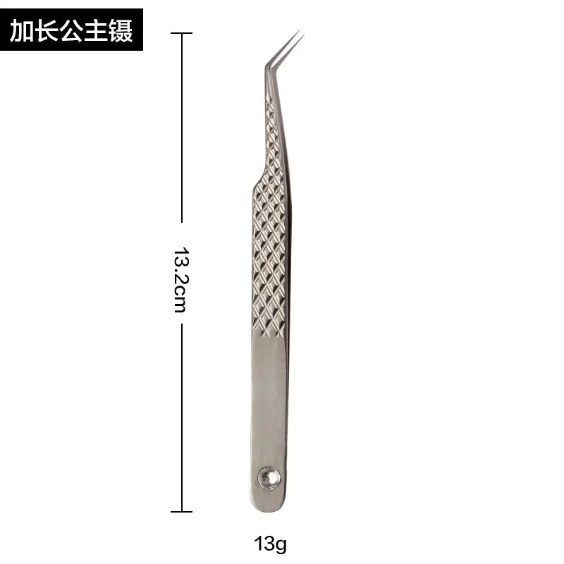 100% Closed Titanium Alloy Eyelash Grafting Set Eyelashes Tweezers Hand Anti-slip Design 3D 6D Lashes Extensions Makeup Tools 6