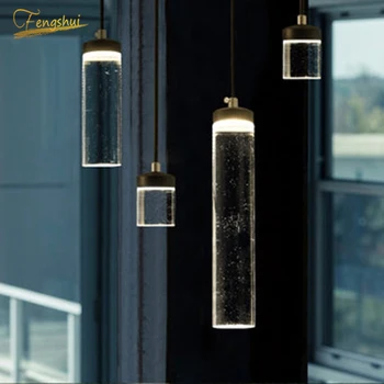 

Nordic LED Pendant Lamp Lighting Modern Minimalist Acrylic Cylindrical Pendant Lights Bedroom Kitchen Living Loft Hanging Lamp