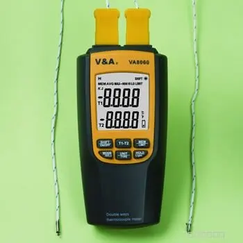 

Термометр VA8060, термопара с 2 датчиками температуры