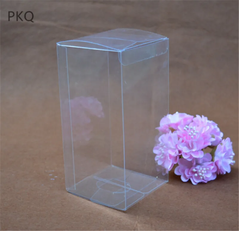 

10pcs Transparent PVC Boxes Packing Fresh Flower Christmas Gifts Box Flower Packing Clear Tool Display Boxes