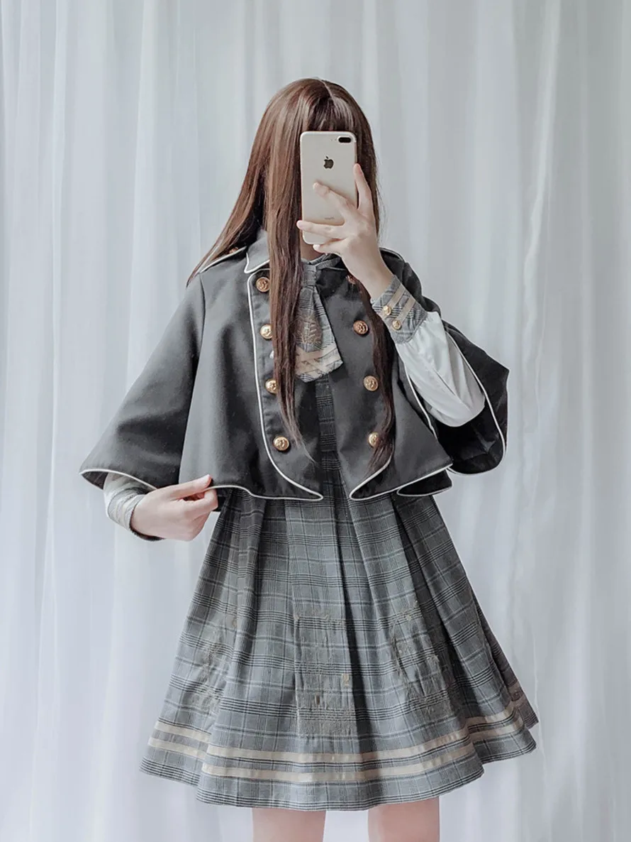 Милое Платье для девочек в готическом английском стиле Сладкая Лолита винтажное