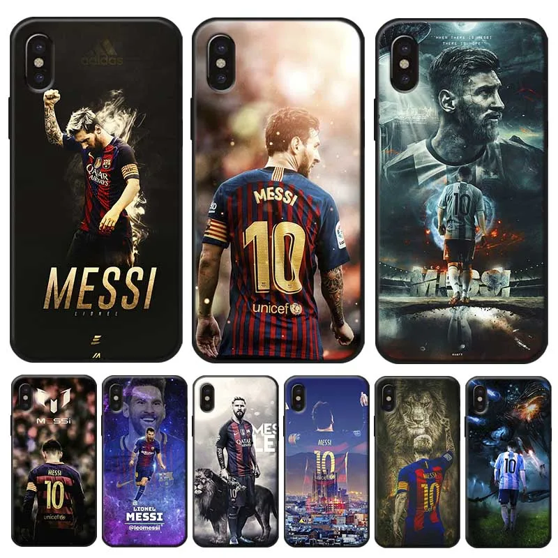 

Messi Cover for iPhone X XS MAX XR 7 8 6 6S plus 5S SE Clear Soft Silicone Phone Case