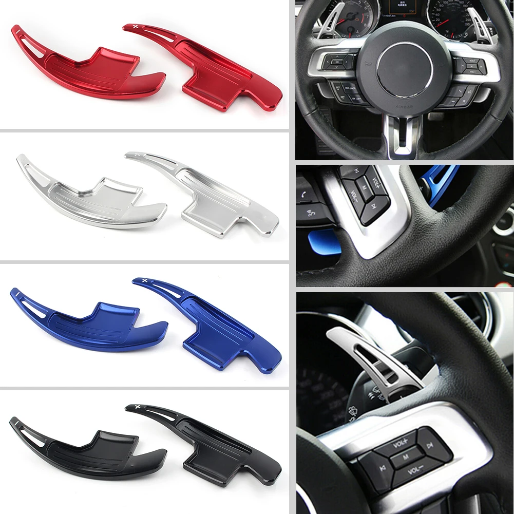 Car Gear Wheel Steering Shift Paddle Shifter Extension For Ford Mustang