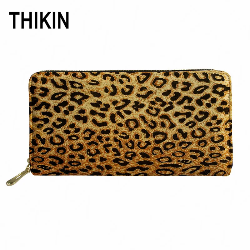 as picture THIKIN Zebra-stripe Женский Длинный дизайнерский кошелек клатч 3D Имитация животных текстура женский карман водонепроницаемый кошелек на молнии на заказ - Цвет: as picture