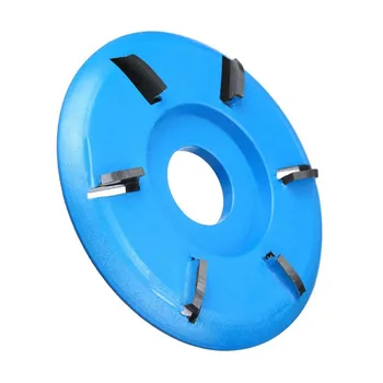

6 Teeth Power Wood Carving Cutter Disc Milling Attachment 90mm Diameter 22mm Bore Arc/Flat For Angle Grinder Hand Grinder