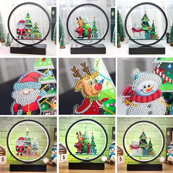 

NEW Diamond Painting LED Lamp Light 5D Diamond Embroidery Sale Landscape DIY Diamond Mosaic Christmas Gift Craft