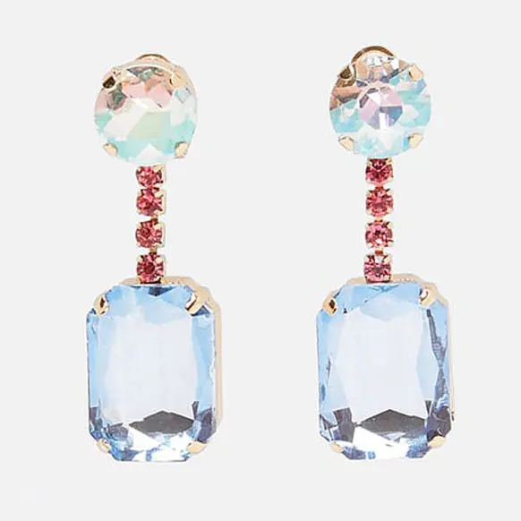 Girlgo ZA, богемные Модные Цветные Серьги с кристаллами для женщин, роскошные висячие серьги с жемчугом, свадебные ювелирные изделия, вечерние, подарки - Окраска металла: Style 22