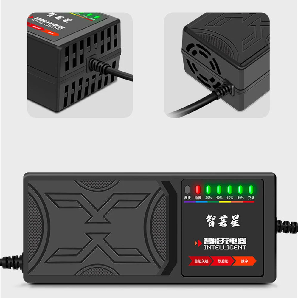 Electric Vehicle Charger 72V20AH Charger Reverse Connection Protection Full Shutdown Temperature Protection Battery