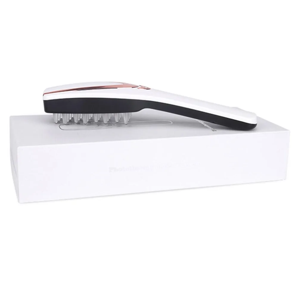 Hair Comb New Comb Three Color Therapy Light Electric Head Care Massage Hair Comb Portable Comb Scalp Massage Comb