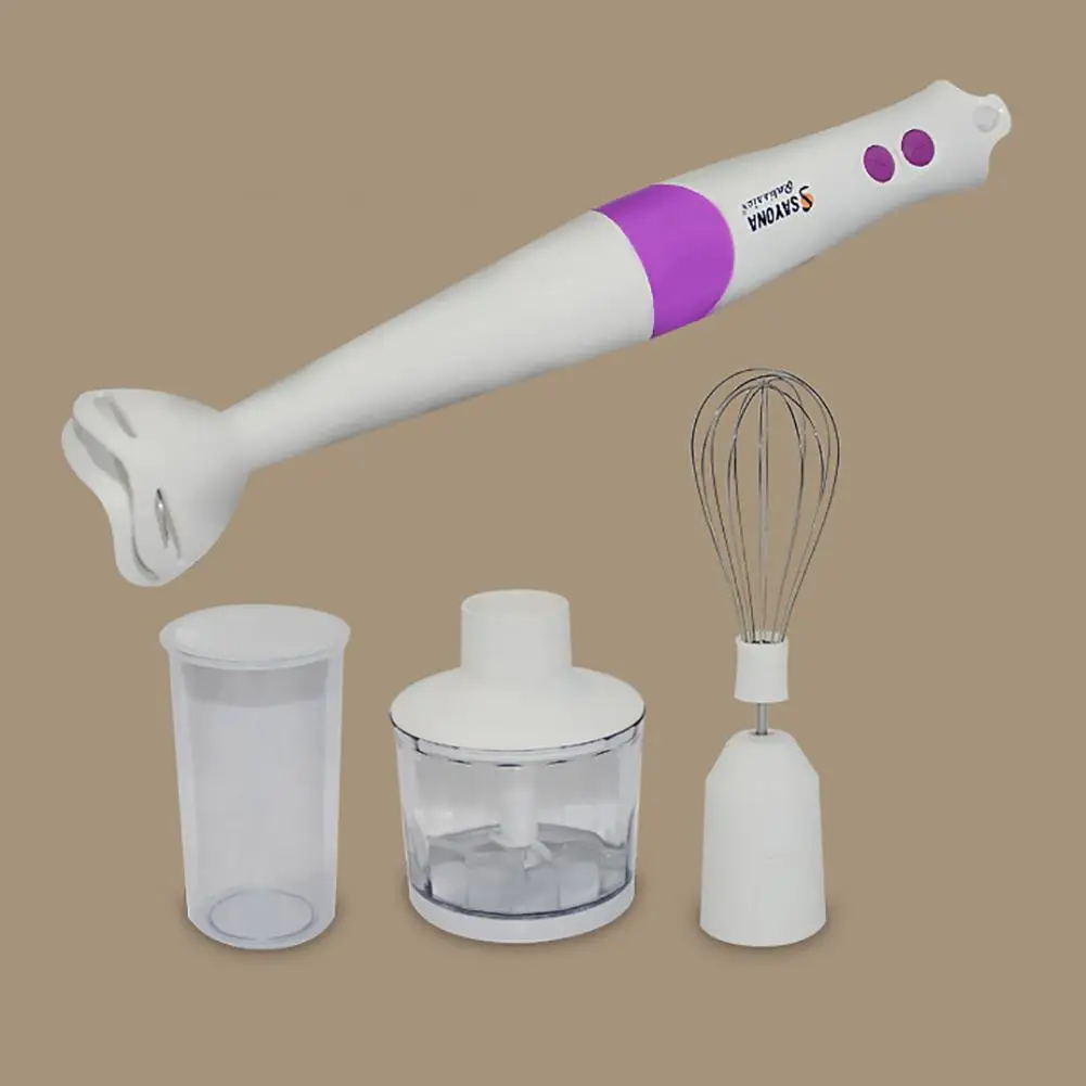 

4-in-1 Electric Blender Meat Chopper Whisk Cup Fruit Vegetable Food Mixer Juicer