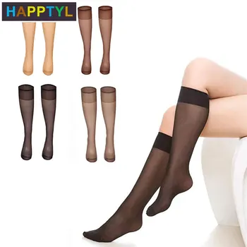 

HAPPTYL 1Pair Sheer Knee High Stockings Compression Pantyhose for Women