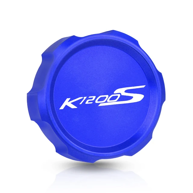 For BMW K1200S 2004-2008 2005 2006 2007 2009 K1200 K 1200 S 1200S Motorcycle Accessories Rear Brake Fluid Reservoir cover cap Blue