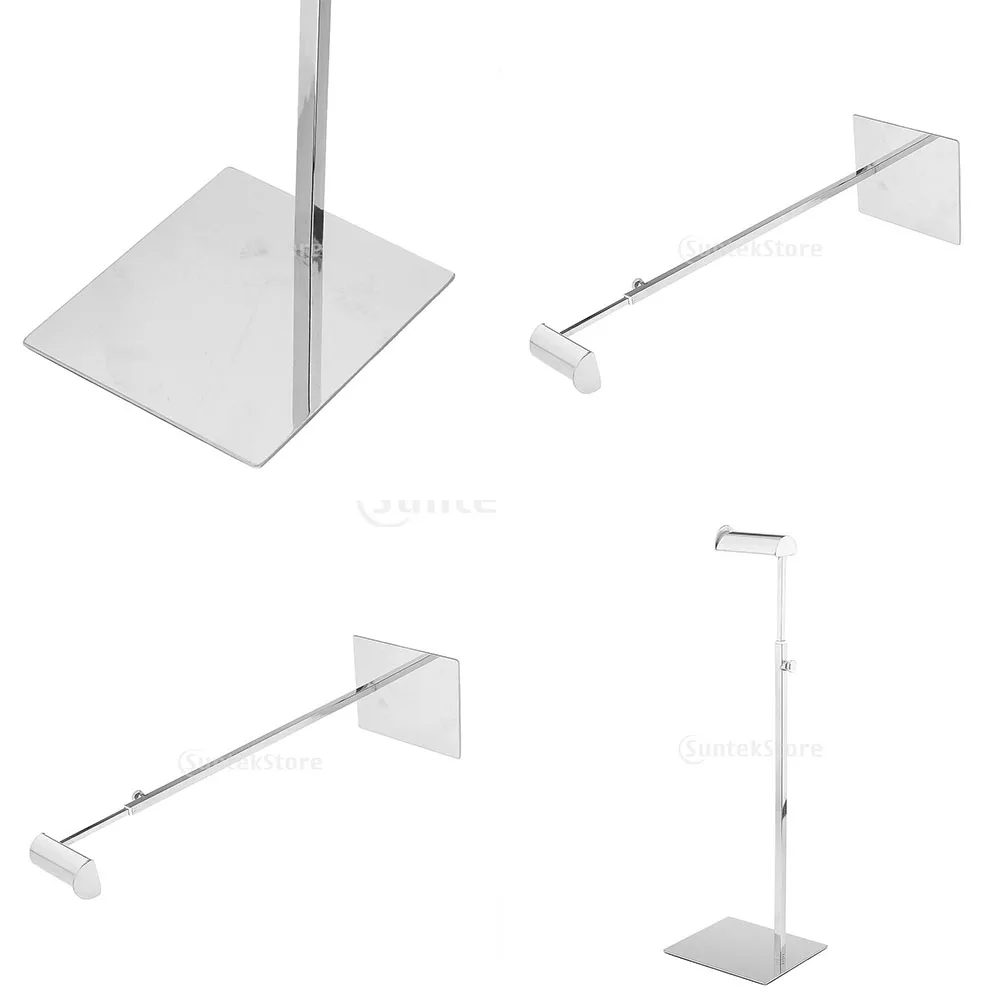 Adjustable Stainless Steel Women Bags Handbag Display Purse Rack Stand Shelf