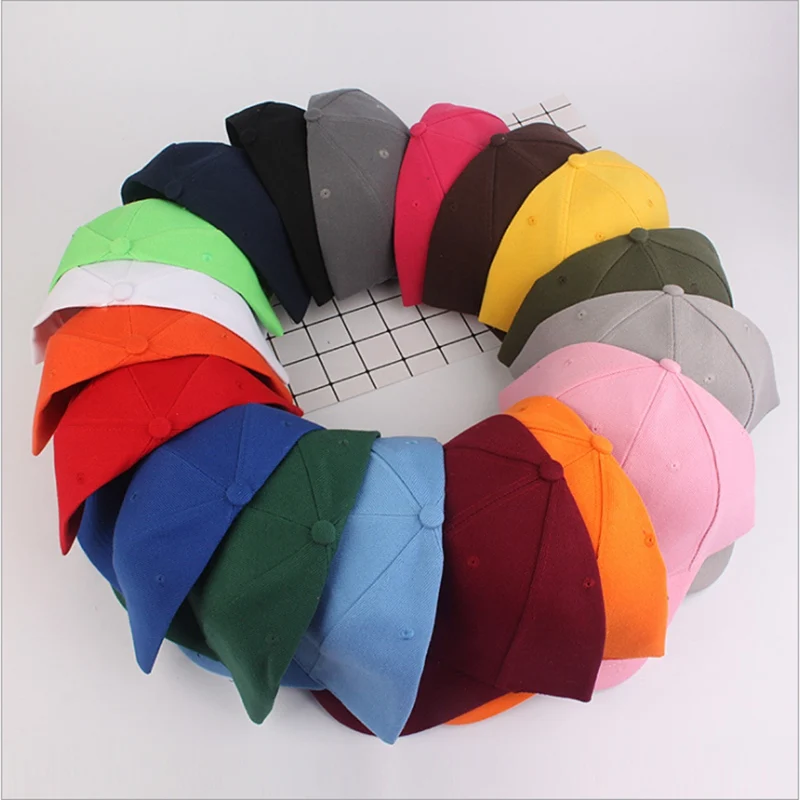 Adjustable Solid Color Shading Hip Hop Unisex Baseball Cap Sun Protection Spring Summer Outdoor Men Dad Hat Snapback 3