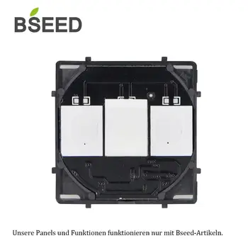 

Bseed EU Standard 1 Gang 2 Gang 3 Gang Control Switch Without Glass Panel The Base Of Touch Switch, AC 110~240V