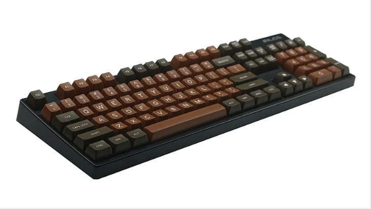 MAXKEY SA колпачки шоколадные ABS Double shot 134 клавиши для механической клавиатуры cherry mx keycap