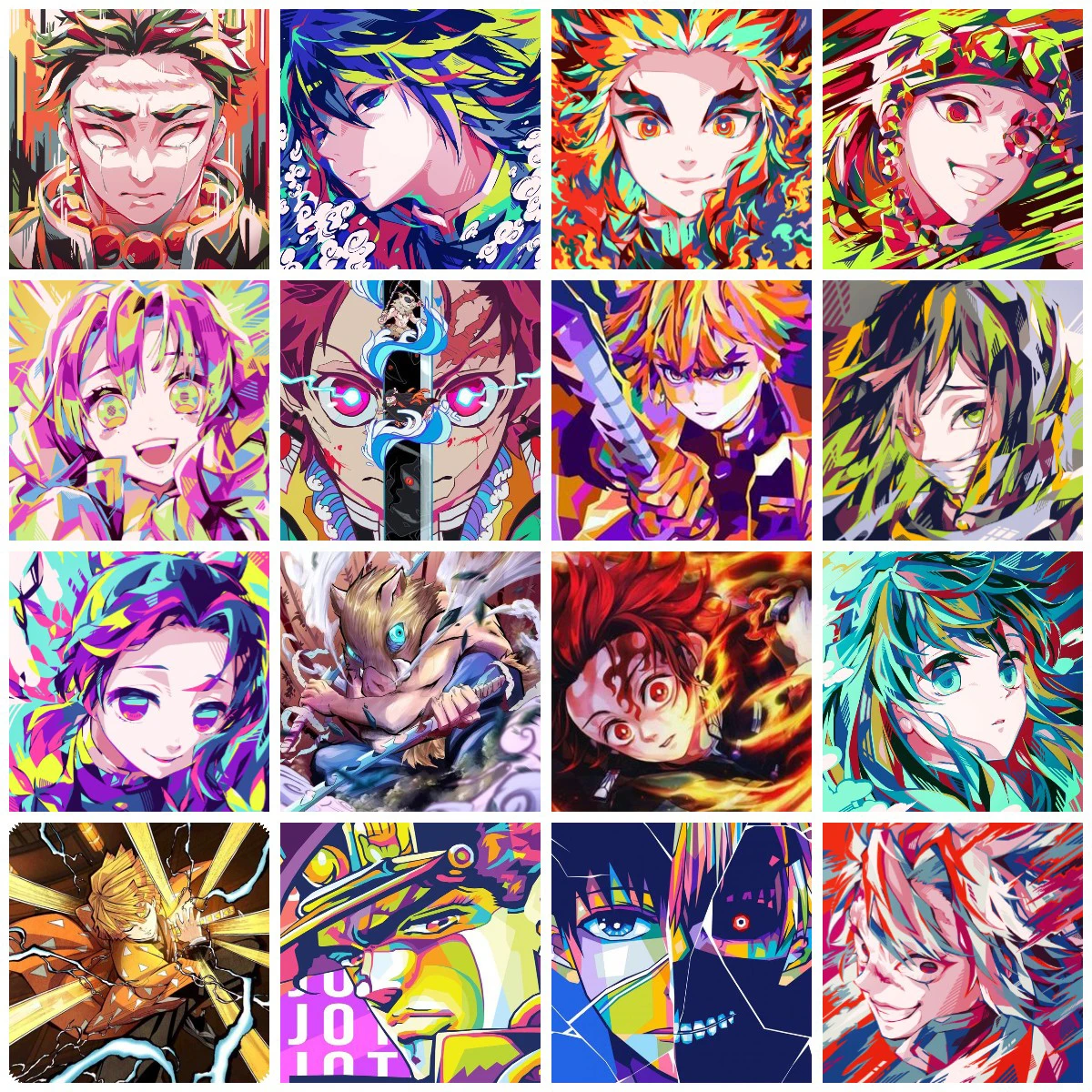 Diamond Painting 5D Diamond Painting Classic Japanese Cartoon Anime Demon Slayer Embroidery Cross Stitch Kits Art Mosaic Drill Home Decor Gifts