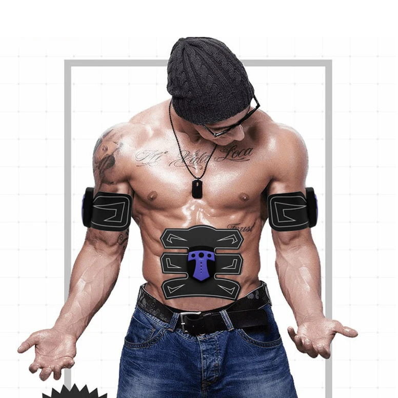 

New Muscle Stimulator Body Slimming Shaper Unisex Portable Machine Abdomen Arm Wireless Electronic Abdominal Fitness Accessories