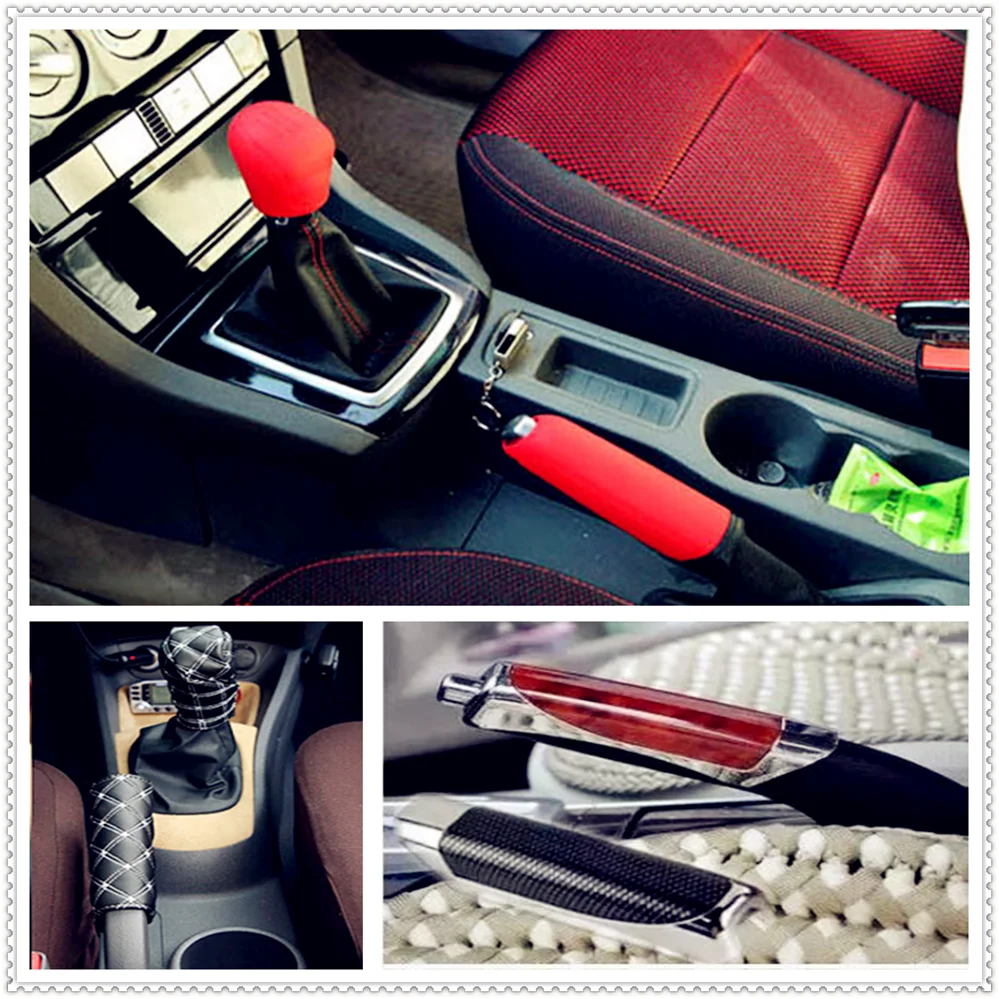 

Car suv rubber Gear Shift Knob Handbrake Cover for Toyota Tacoma Tercel Tiara Van Venza Yaris Hiace Prius V Hilux Land Cruis